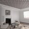Ekena Millwork 33W x 33H x 38T Small Laird Decorative Fretwork Wood Ceiling Panels, Walnut CELW33X33X0375LRDWA - alternate 1